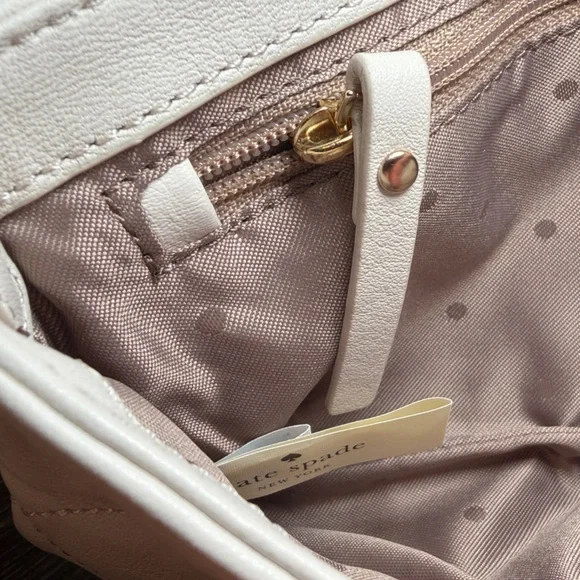 Kate Spade Cream Quilted Crossbody Bag - Picture 5 of 7